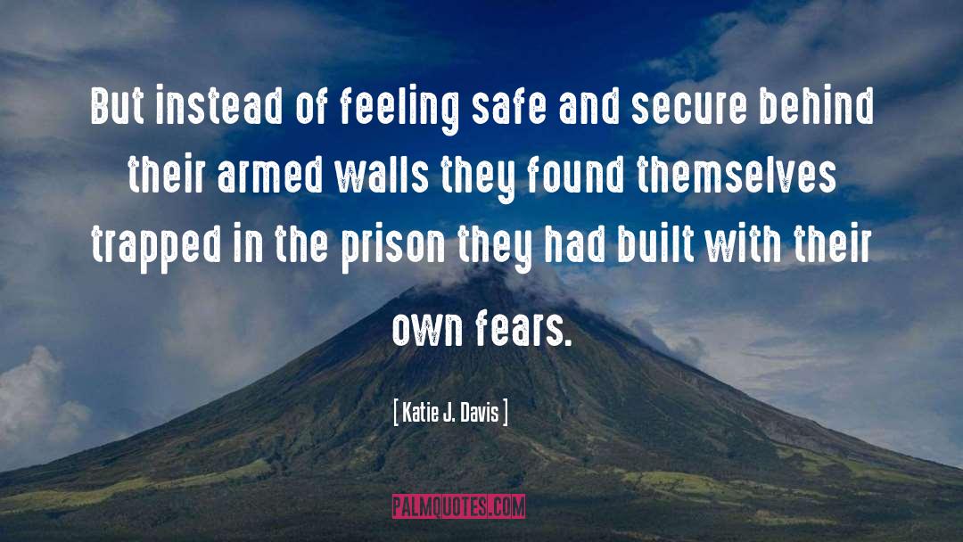 Katie J. Davis Quotes: But instead of feeling safe