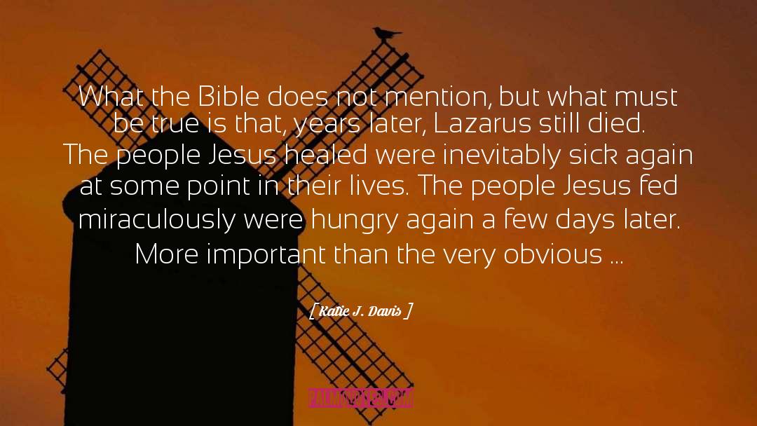 Katie J. Davis Quotes: <br>What the Bible does not