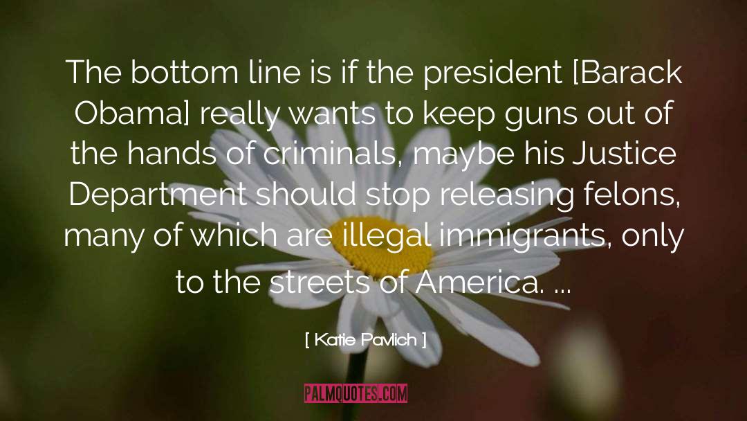Katie Pavlich Quotes: The bottom line is if