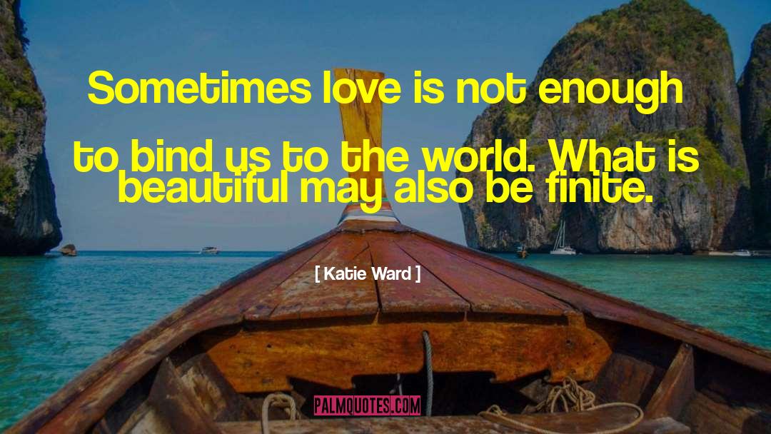 Katie Ward Quotes: Sometimes love is not enough