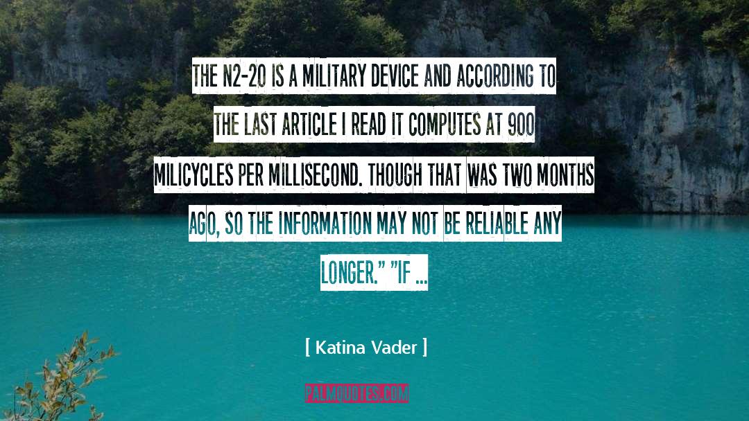 Katina Vader Quotes: The N2-20 is a military