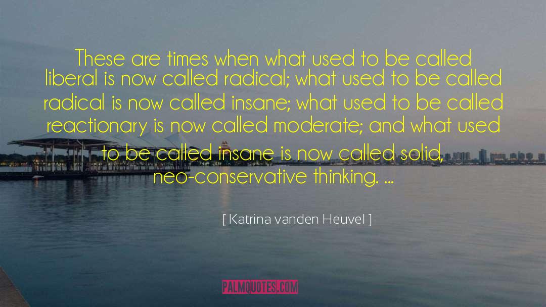 Katrina Vanden Heuvel Quotes: These are times when what