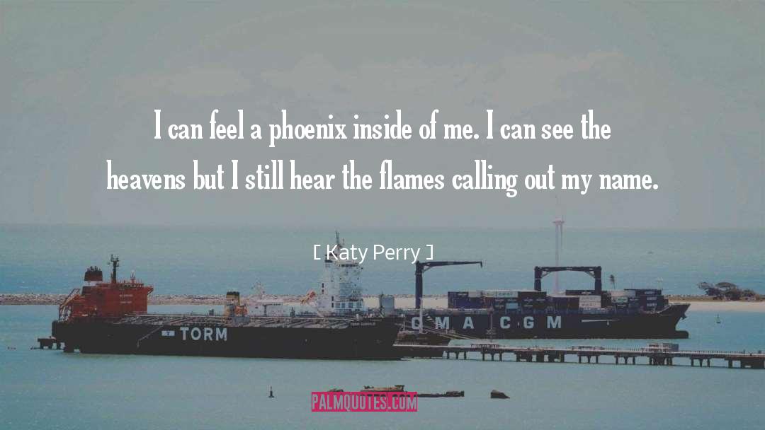 Katy Perry Quotes: I can feel a phoenix