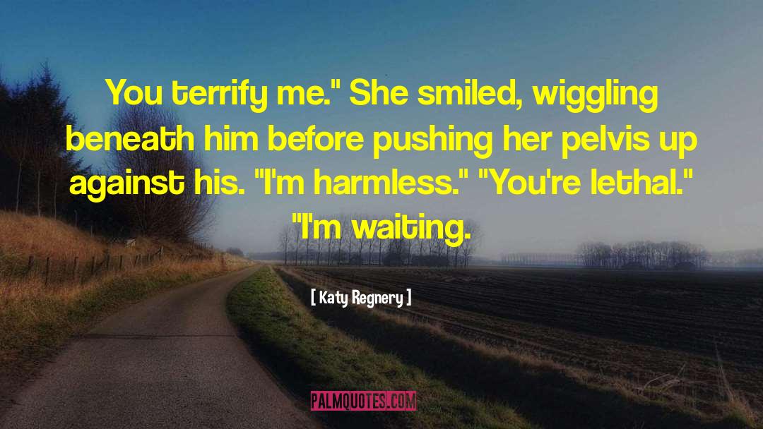 Katy Regnery Quotes: You terrify me.