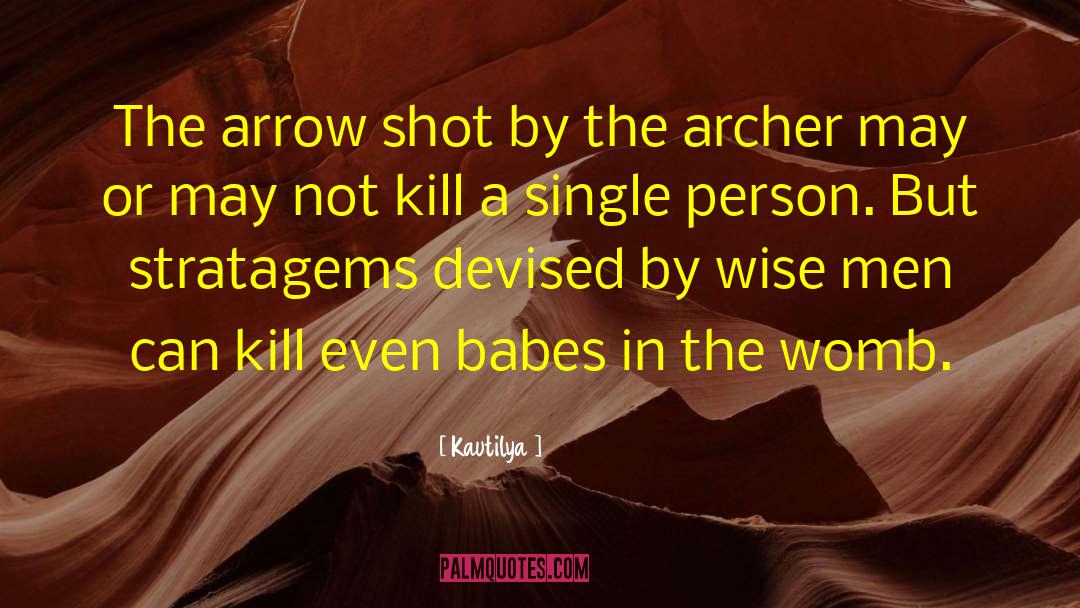 Kautilya Quotes: The arrow shot by the