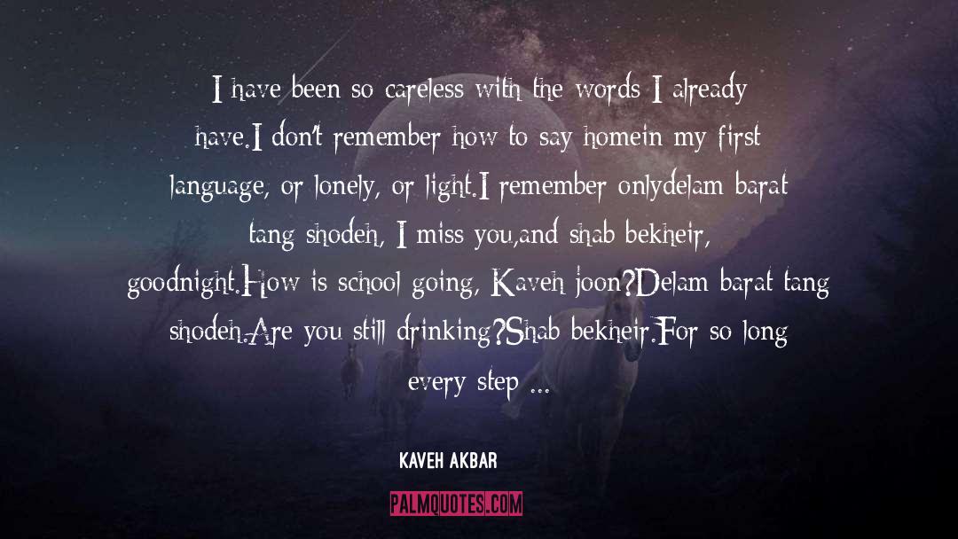 Kaveh Akbar Quotes: I have been so careless