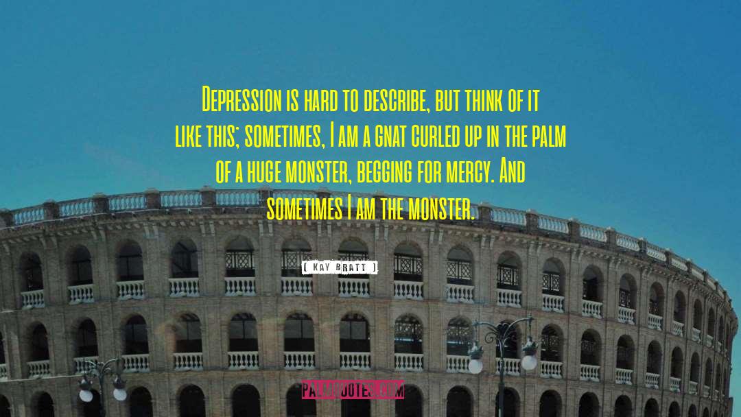 Kay Bratt Quotes: Depression is hard to describe,