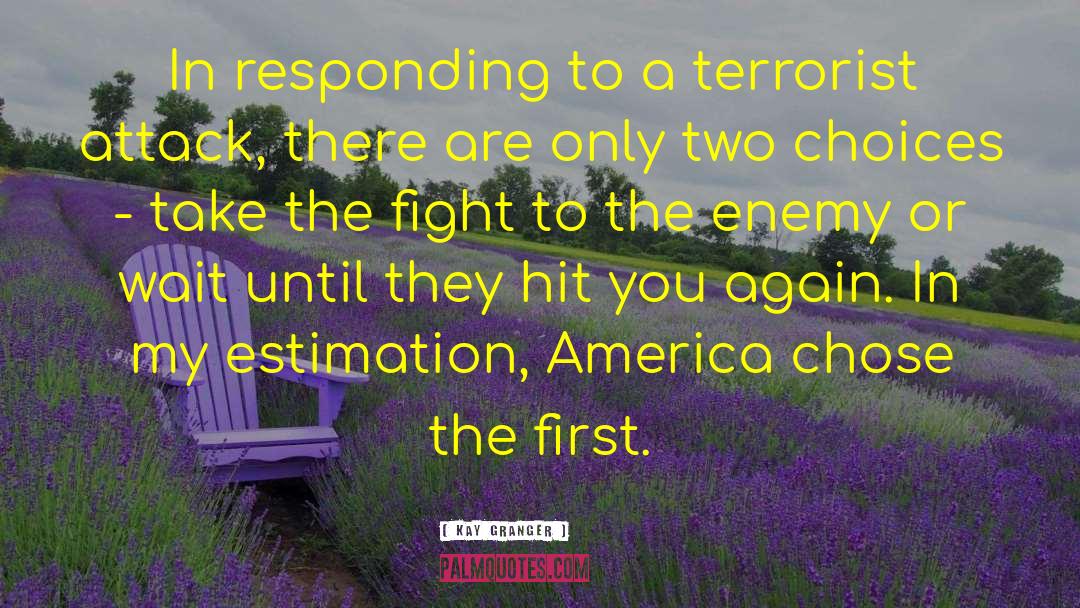 Kay Granger Quotes: In responding to a terrorist
