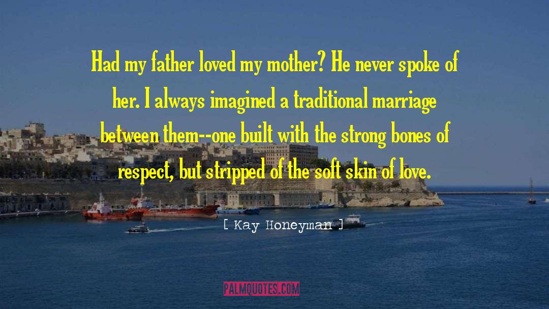 Kay Honeyman Quotes: Had my father loved my