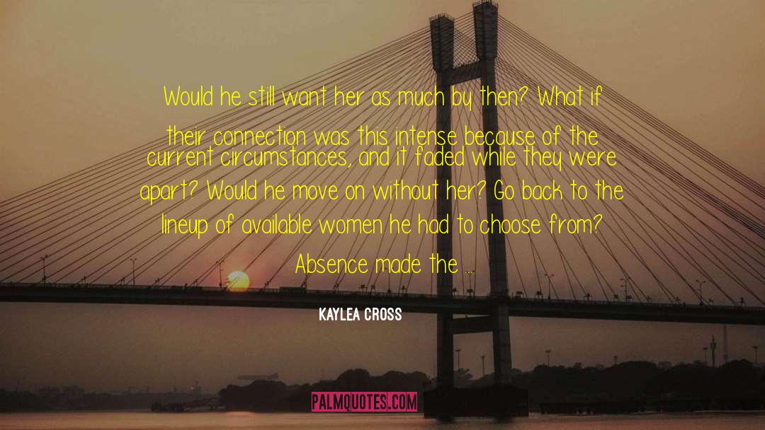 Kaylea Cross Quotes: Would he still want her