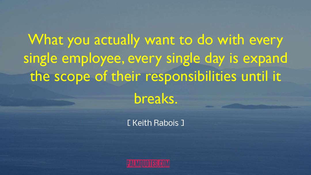 Keith Rabois Quotes: What you actually want to