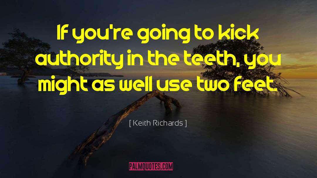 Keith Richards Quotes: If you're going to kick