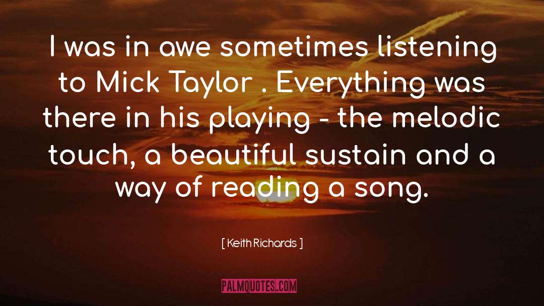 Keith Richards Quotes: I was in awe sometimes