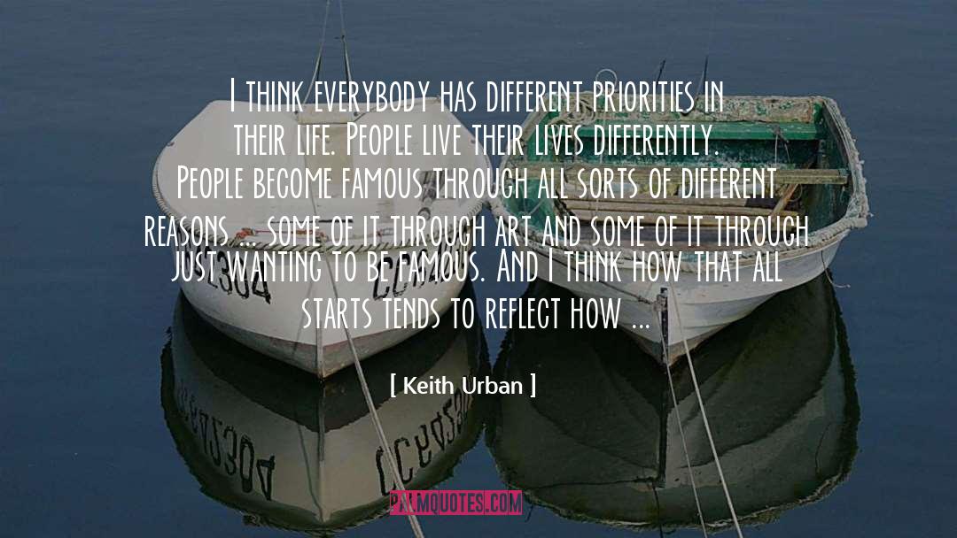 Keith Urban Quotes: I think everybody has different