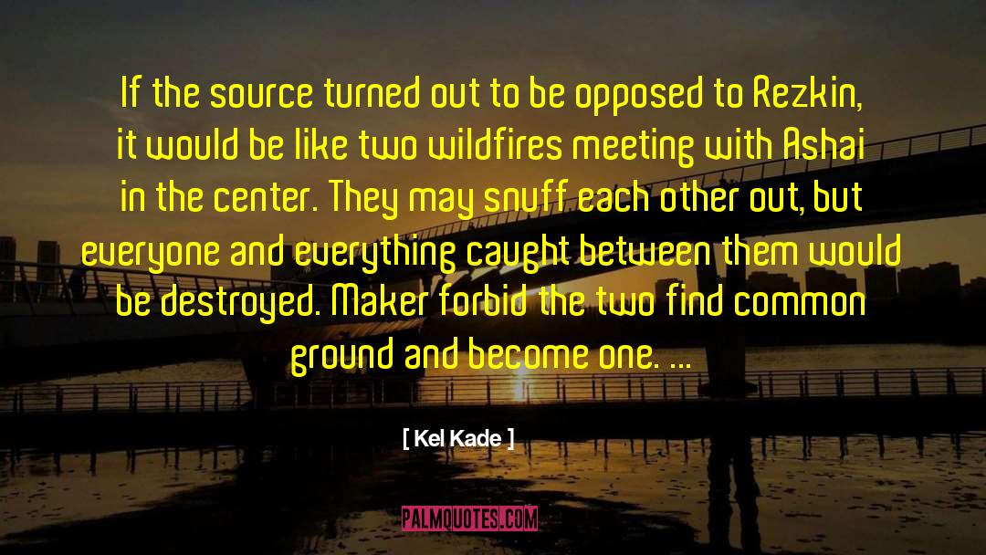 Kel Kade Quotes: If the source turned out