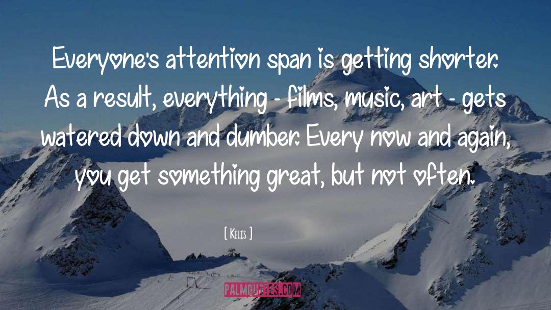 Kelis Quotes: Everyone's attention span is getting