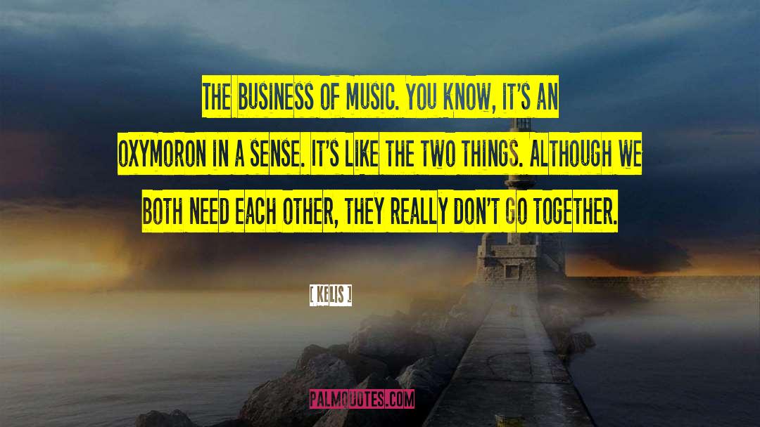 Kelis Quotes: The business of music. You