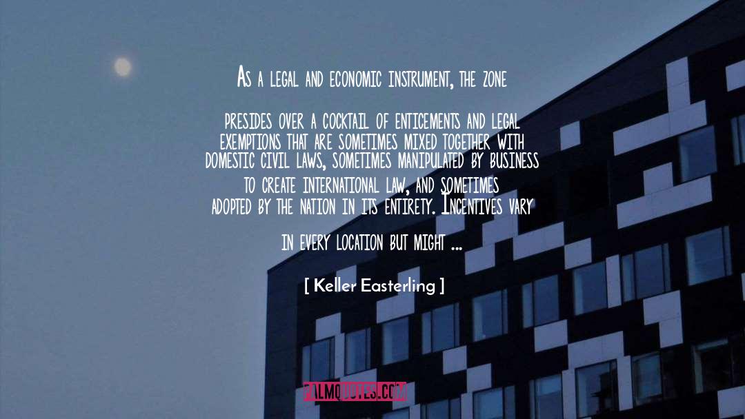 Keller Easterling Quotes: As a legal and economic