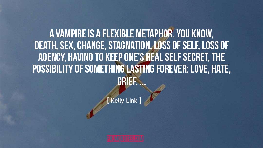 Kelly Link Quotes: A vampire is a flexible