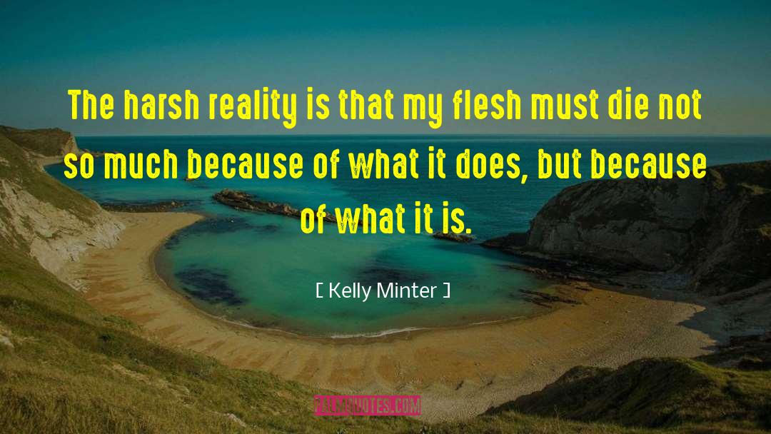 Kelly Minter Quotes: The harsh reality is that