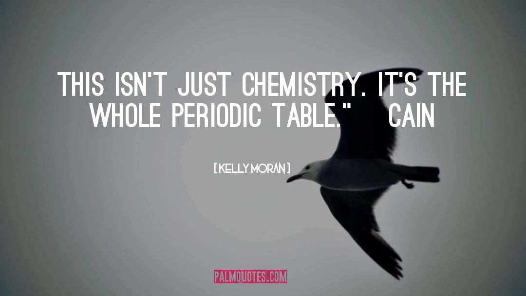 Kelly Moran Quotes: This isn't just chemistry. It's