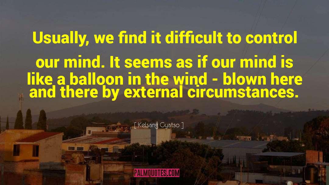 Kelsang Gyatso Quotes: Usually, we find it difficult