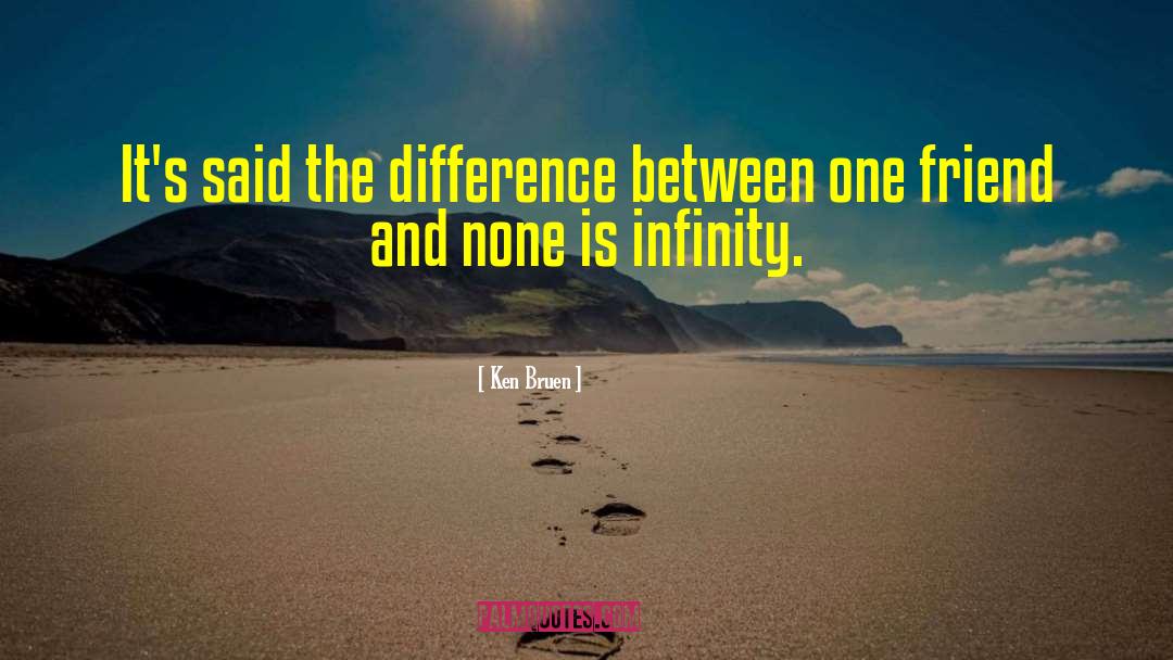 Ken Bruen Quotes: It's said the difference between