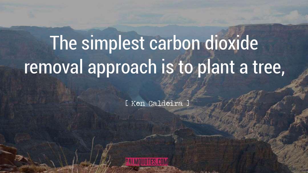 Ken Caldeira Quotes: The simplest carbon dioxide removal