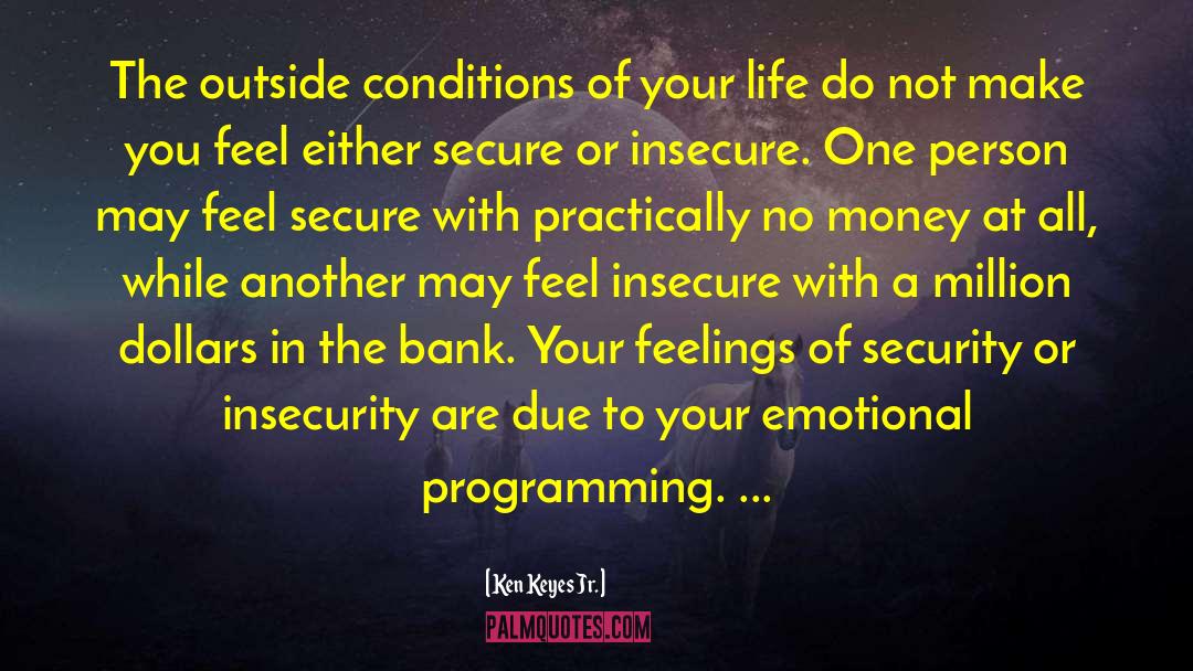 Ken Keyes Jr. Quotes: The outside conditions of your