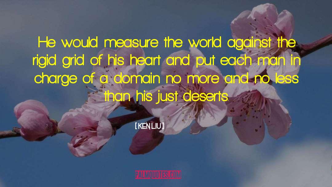 Ken Liu Quotes: He would measure the world