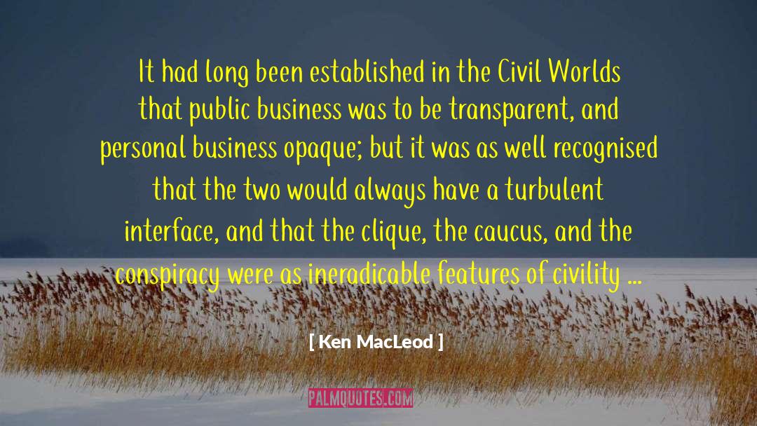 Ken MacLeod Quotes: It had long been established