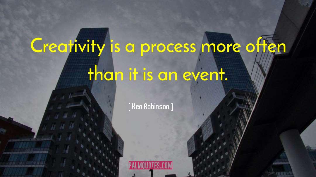 Ken Robinson Quotes: Creativity is a process more