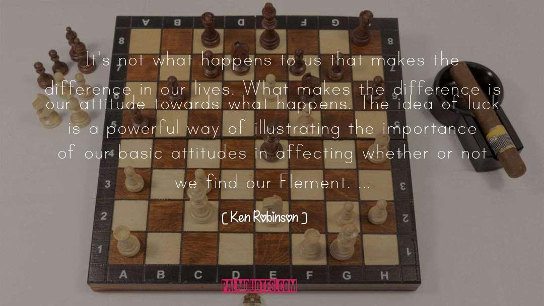 Ken Robinson Quotes: It's not what happens to
