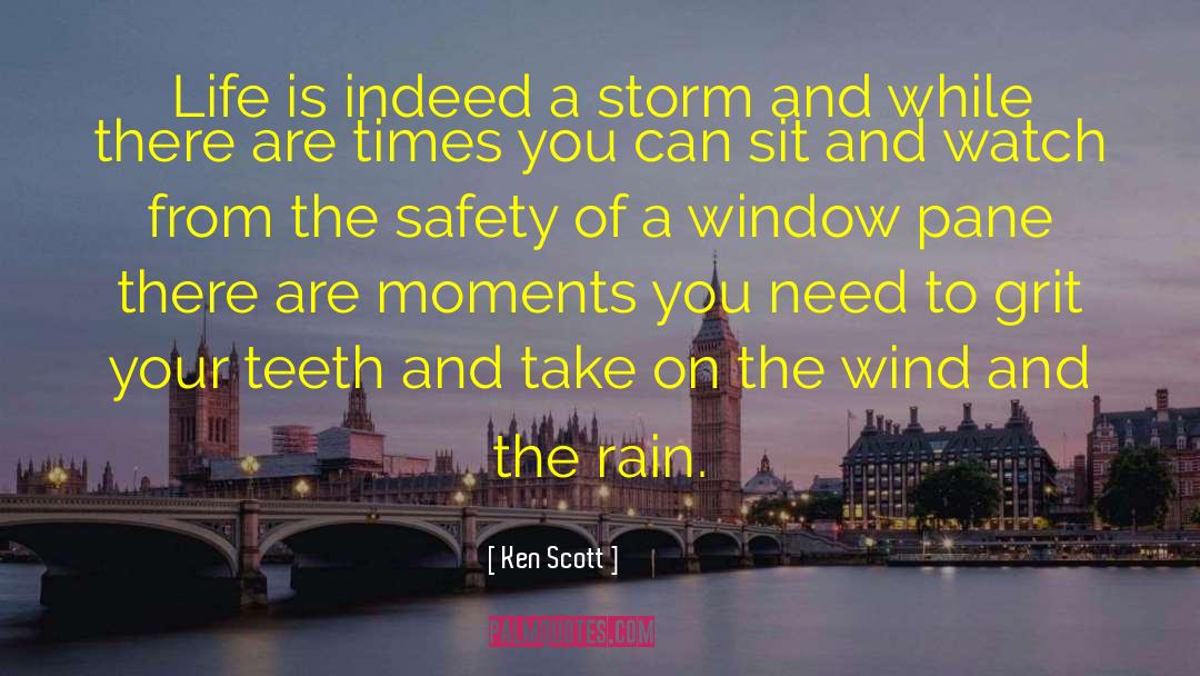Ken Scott Quotes: Life is indeed a storm