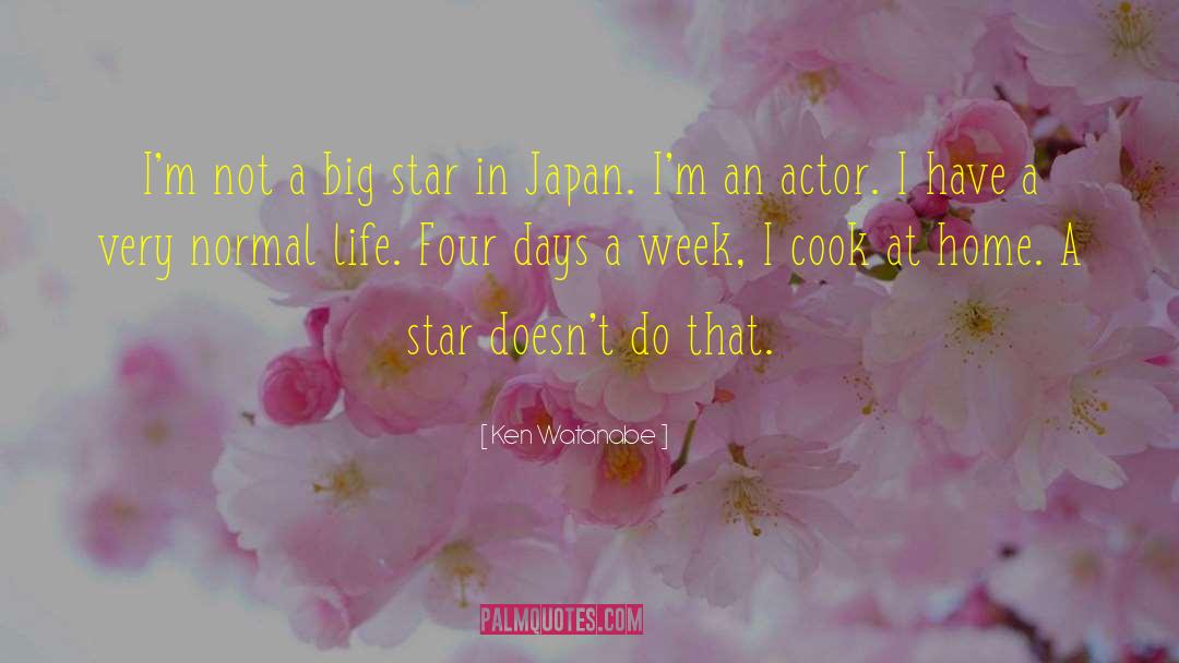 Ken Watanabe Quotes: I'm not a big star