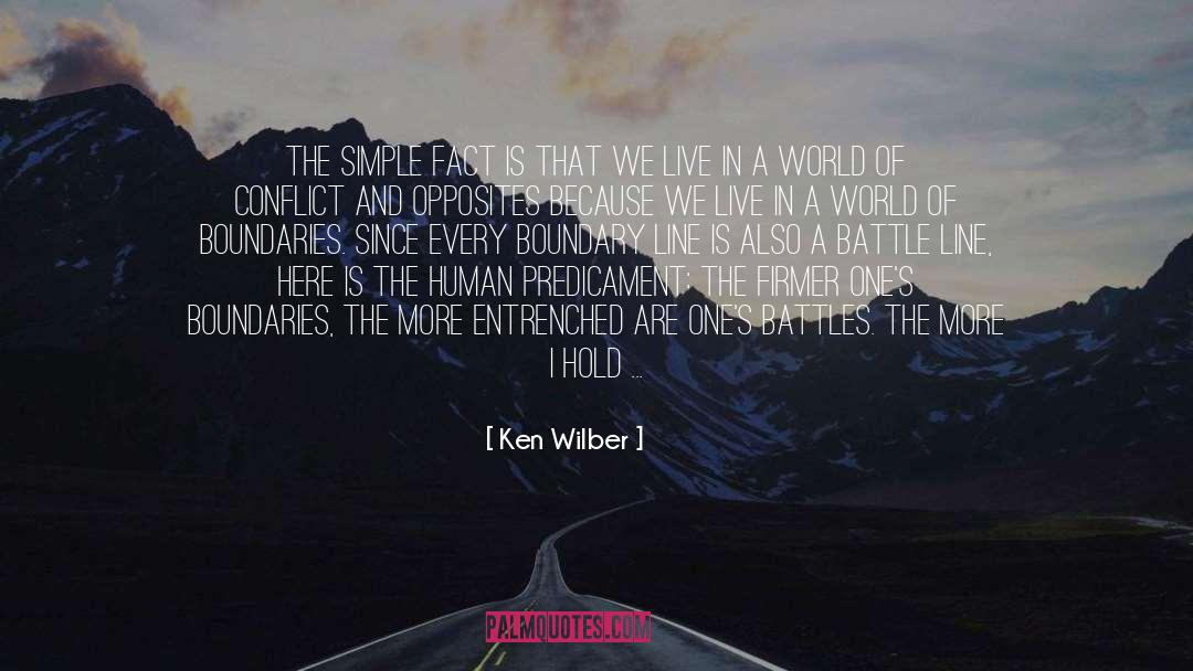 Ken Wilber Quotes: The simple fact is that