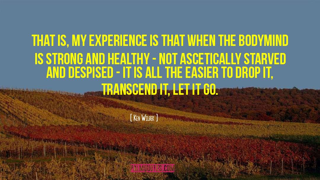 Ken Wilber Quotes: That is, my experience is