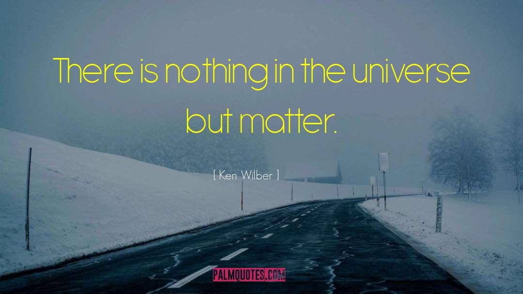 Ken Wilber Quotes: There is nothing in the