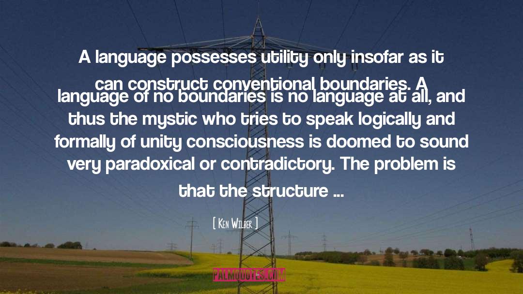 Ken Wilber Quotes: A language possesses utility only