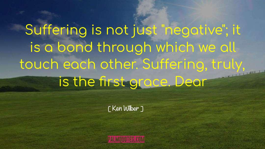 Ken Wilber Quotes: Suffering is not just 