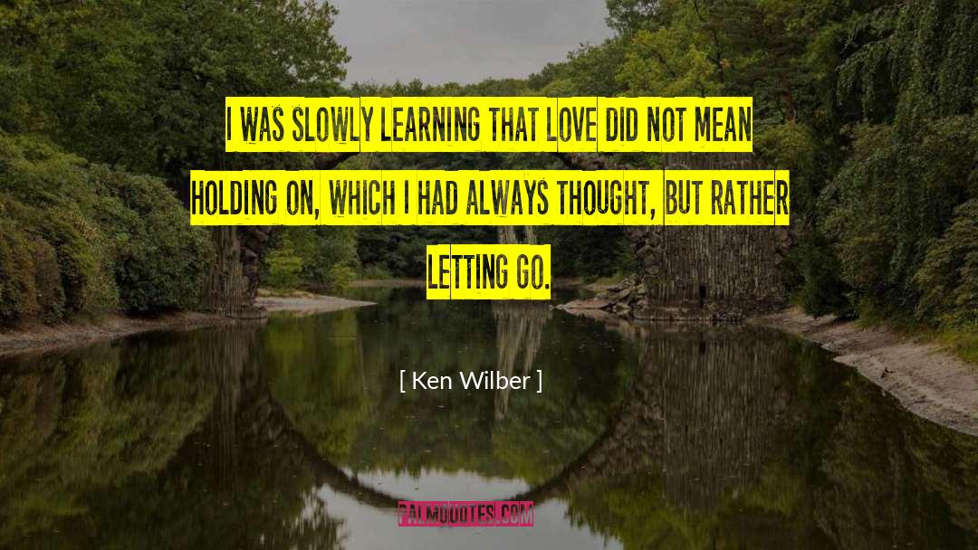 Ken Wilber Quotes: I was slowly learning that