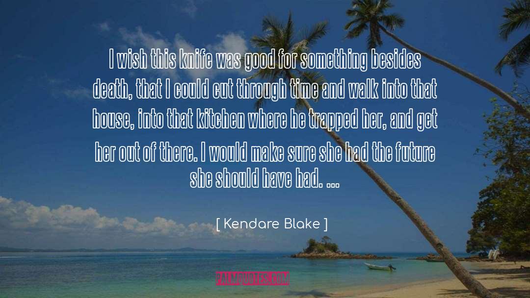 Kendare Blake Quotes: I wish this knife was