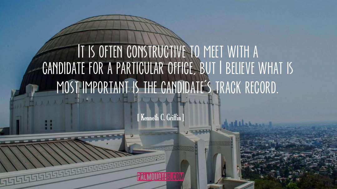 Kenneth C. Griffin Quotes: It is often constructive to