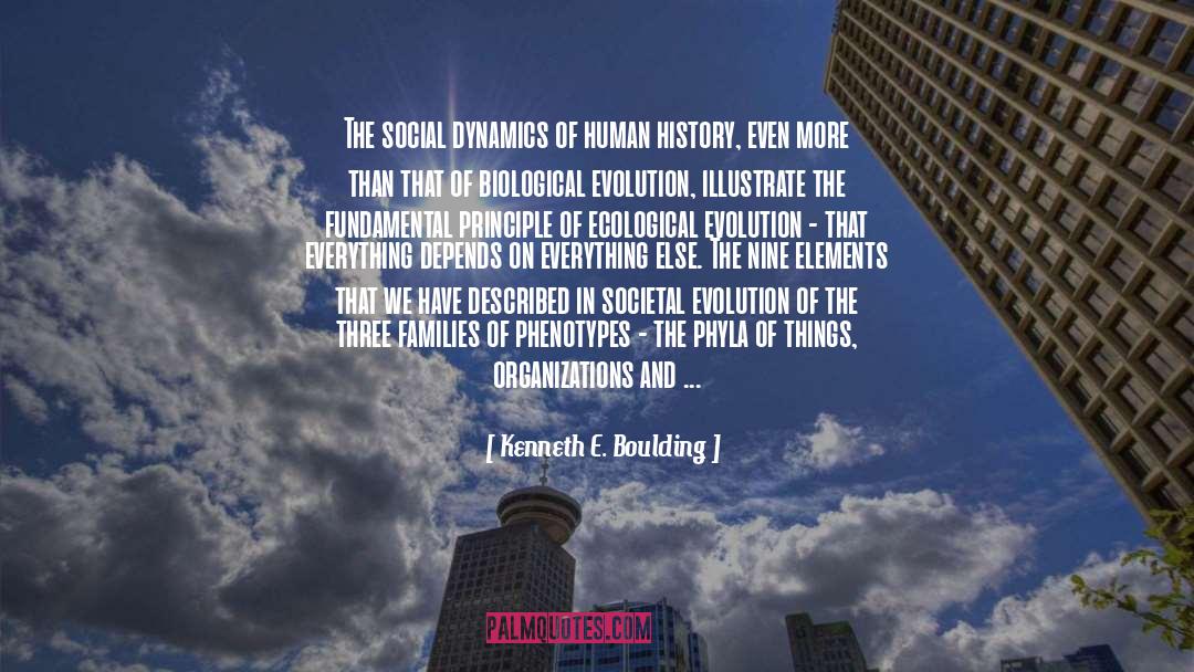 Kenneth E. Boulding Quotes: The social dynamics of human