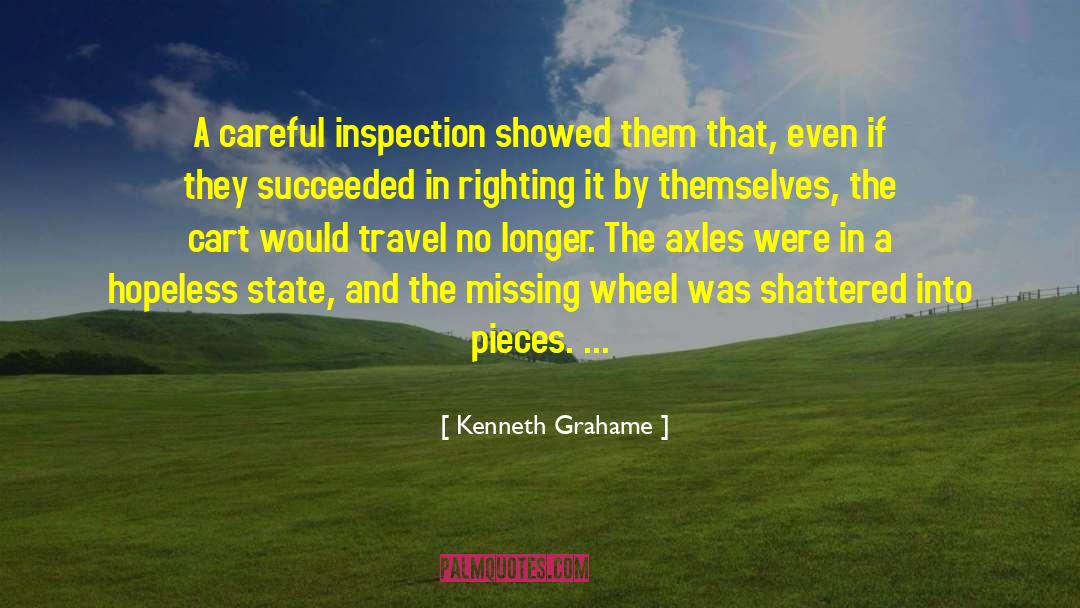 Kenneth Grahame Quotes: A careful inspection showed them