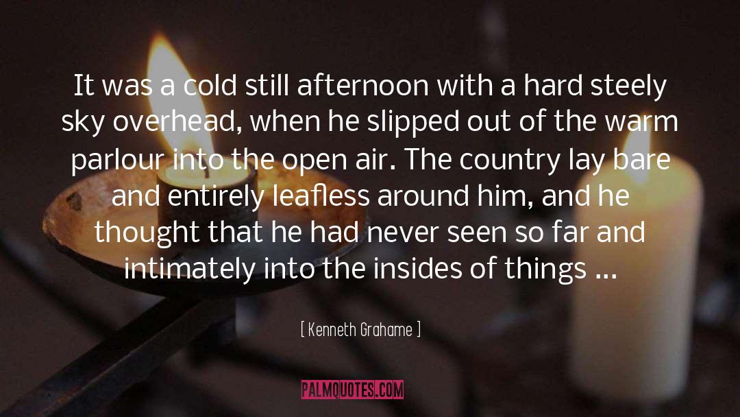 Kenneth Grahame Quotes: It was a cold still