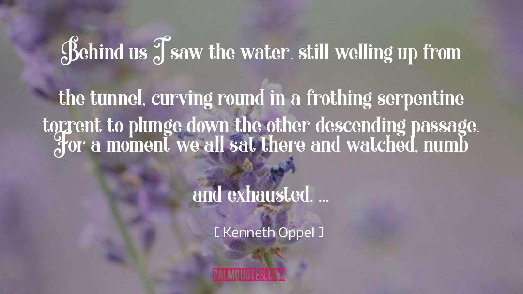 Kenneth Oppel Quotes: Behind us I saw the