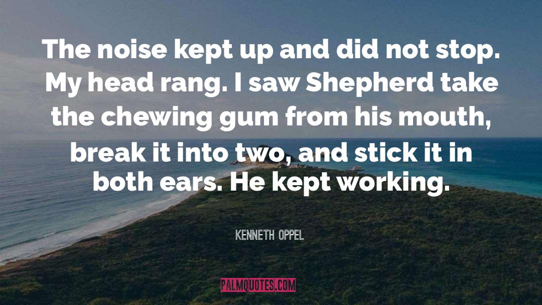 Kenneth Oppel Quotes: The noise kept up and