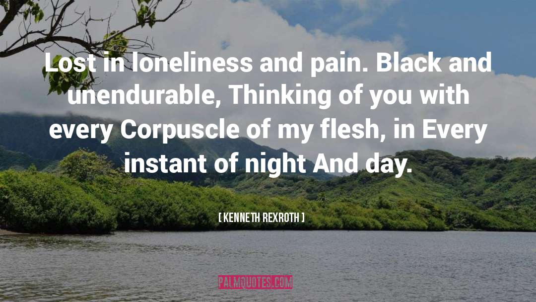 Kenneth Rexroth Quotes: Lost in loneliness and pain.