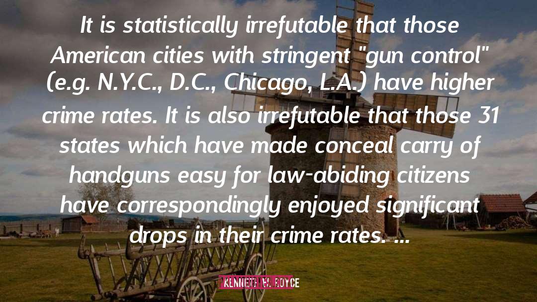 Kenneth W. Royce Quotes: It is statistically irrefutable that